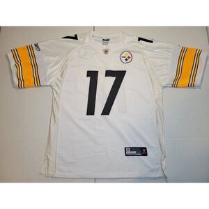 Pittsburgh Steelers #17 Wallace Reebok Embroidered Mesh NFL Jersey Size 50 Mens